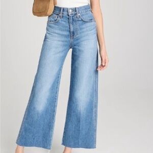 Veronica Beard Light Blue Wide-Leg High-Rise Jeans